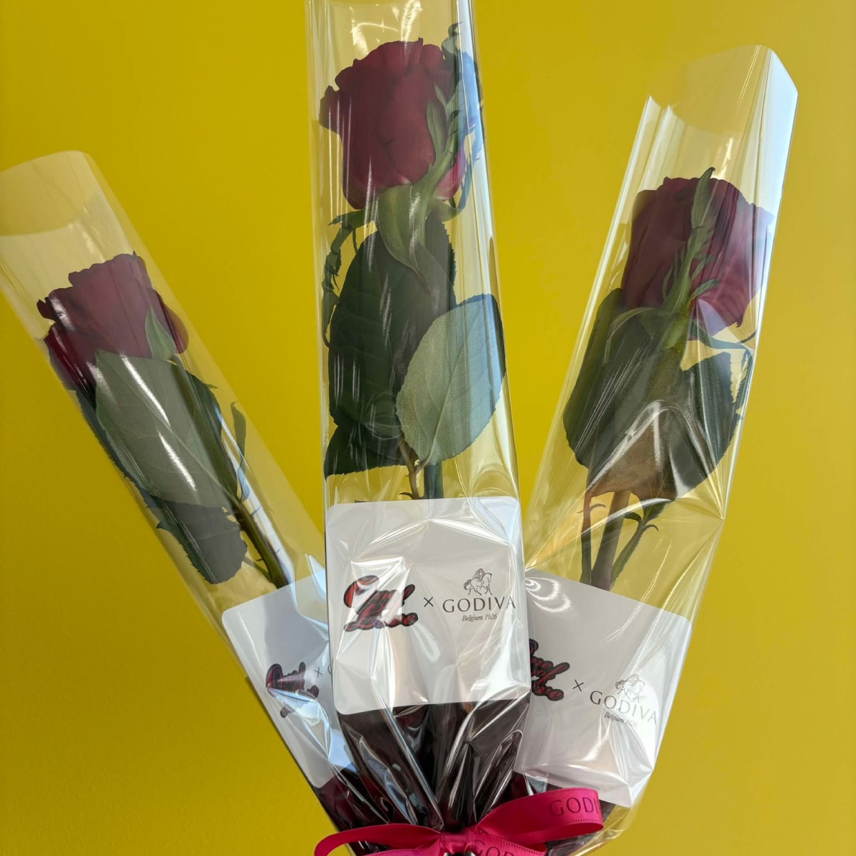 一輪のバラを大切な人に贈るバレンタインデー